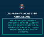 Decreto Municipal n°1182, de 13 de abril de 2022